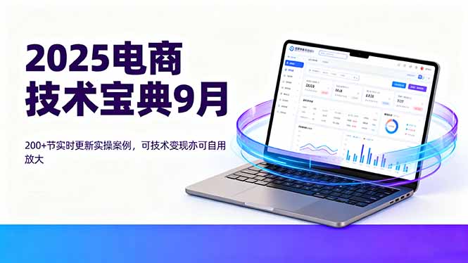 2025电商技术宝典9月：200+节实时更新实操案例，可技术变现亦可自用放大|HOOK协议网