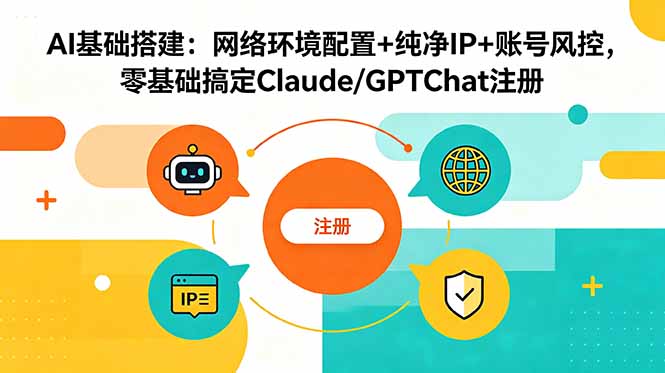 AI基础搭建：网络环境配置+纯净IP+账号风控，零基础搞定Claude/GPTChat注册|一人科技公司导航