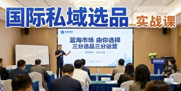 国际私域选品实战课，蓝海市场由你选择，七分选品三分运营|HOOK协议网