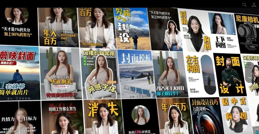 【剪映模板】100款剪映高级感万能行业短视频封面字幕排版预设视频花字剪辑模版|一人科技OPC聚合软件
