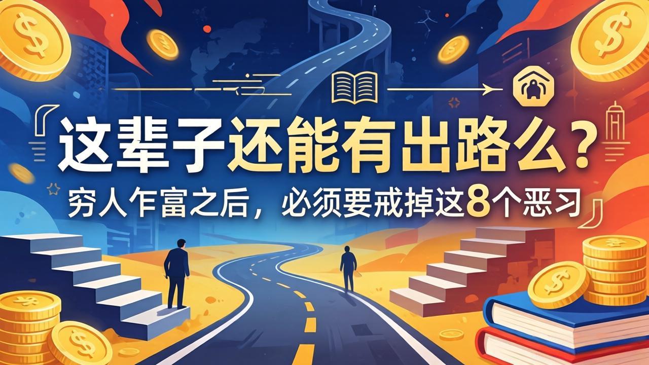关于人生两篇付费文章【这辈子还能有出路么？】【穷人乍富之后，必须要戒掉这8个恶习】|协议软件打粉软件
