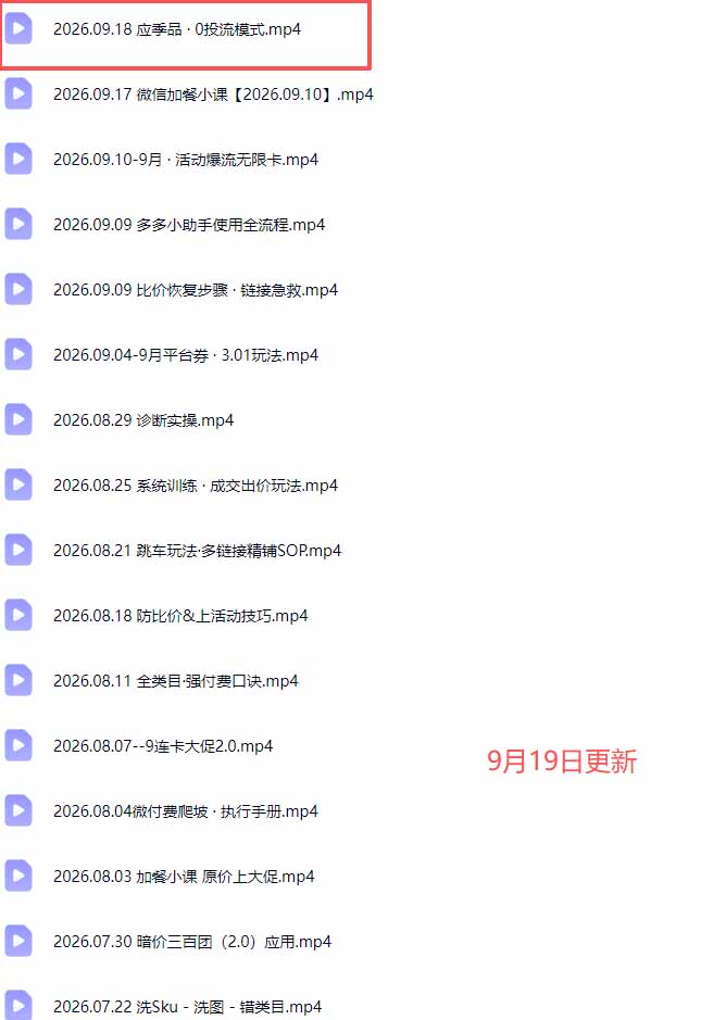 拼多多实战特训营(更新0920|一人科技OPC聚合软件