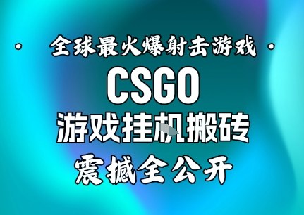 【年底大揭秘】基于全球最火爆的射击CSGO游戏挂G搬砖，日入5张+，震撼公开|HOOK协议网