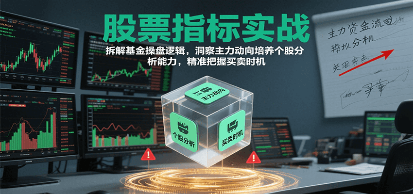 股票指标实战，基金操盘逻辑拆解，洞察主力动向培养个股分析能力把握买卖时机(更新)|HOOK协议网