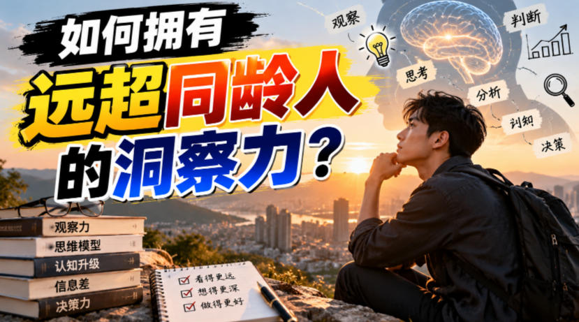 付费文章：如何拥有远超同龄人的洞察力？|一人科技OPC聚合软件