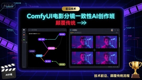 ComfyUI电影分镜一致性AI创作班，前沿技术，颠覆传统|HOOK协议网