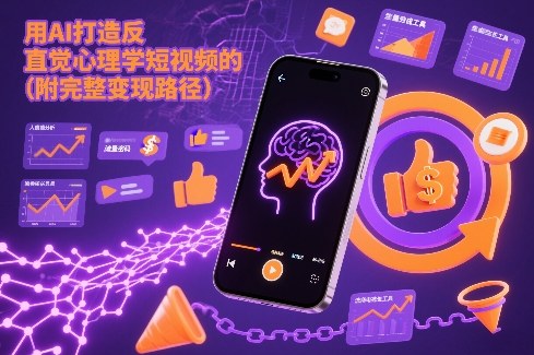 用AI打造“反直觉”心理学短视频的流量密码(附完整变现路径)|HOOK协议网