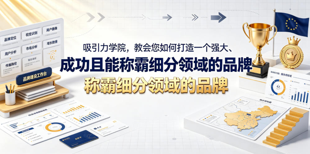 吸引力学院，教会您如何打造一个强大、成功且能称霸细分领域的品牌！【原创双语字幕】|一人科技公司导航