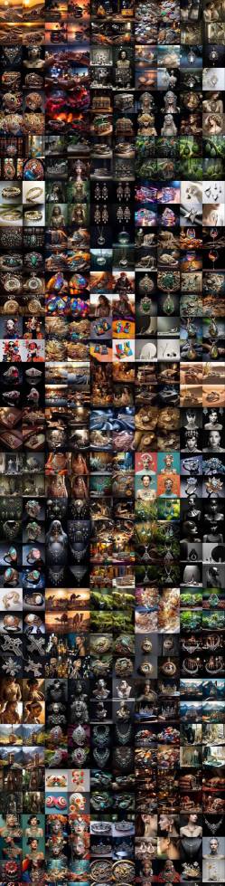 460+专业Midjourney珠宝摄影AI提示词戒指，项链-耳环-手链-宝石等，立即开始创作珠宝艺术|协议软件打粉软件