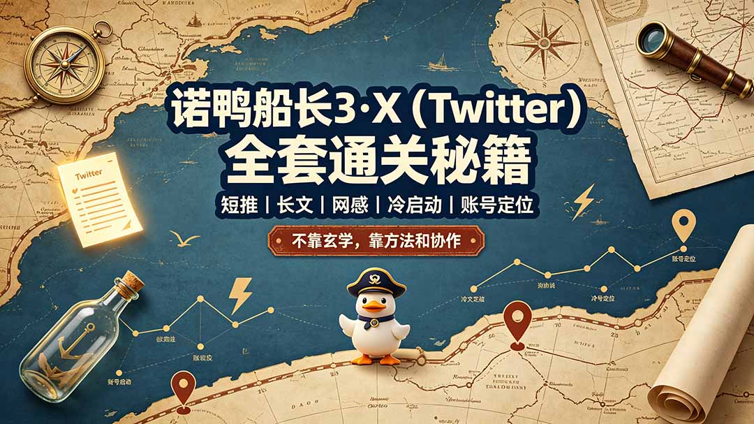 诺鸭船长3·X(Twitter|一人科技OPC聚合软件