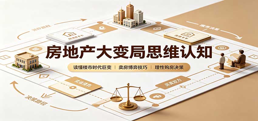 房地产大变局思维认知：读懂楼市时代巨变，卖房博弈技巧，理性购房决策|一人科技OPC聚合软件