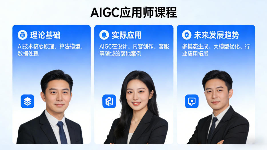 AIGC应用师课程，覆盖了AI技术的理论基础、实际应用、以及未来发展趋势|协议软件打粉软件