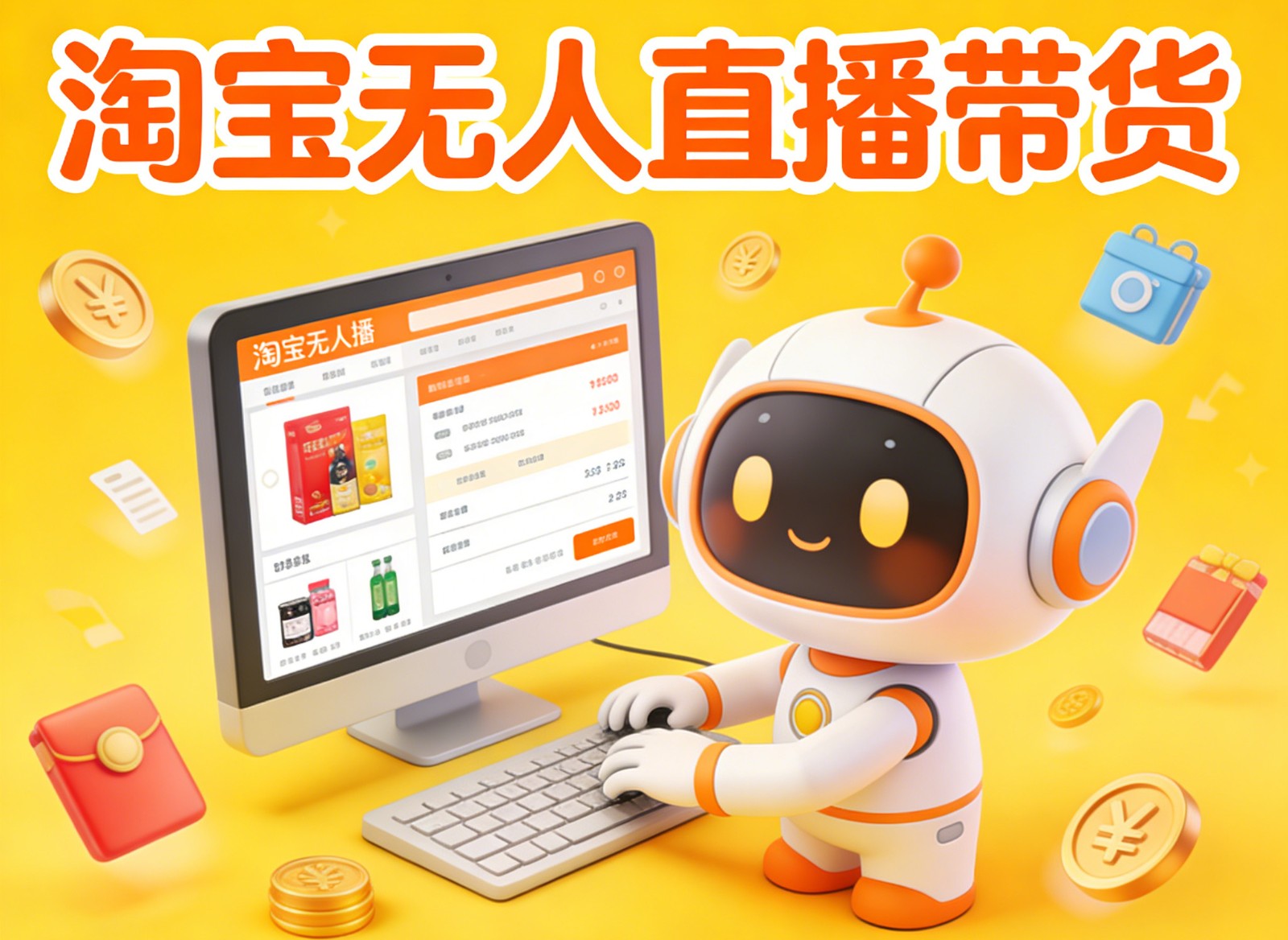 淘宝无人直播带货，24小时自动卖货，月佣金1W+，不违规不封号，不用露脸|HOOK协议网