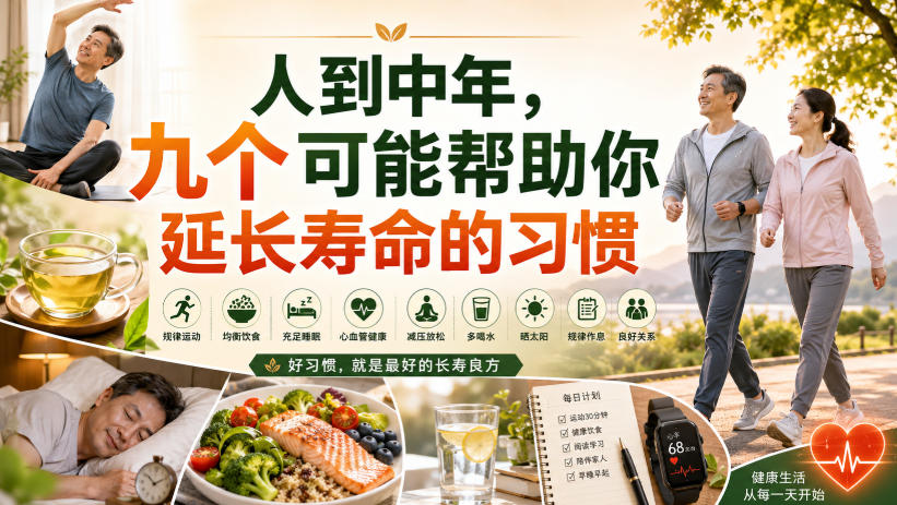 付费文章：人到中年，九个可能帮助你延长寿命的习惯|一人科技OPC聚合软件