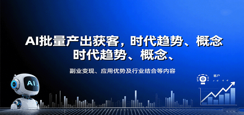 AI批量产出获客，时代趋势、概念、副业变现、应用优势及行业结合等内容|HOOK协议网