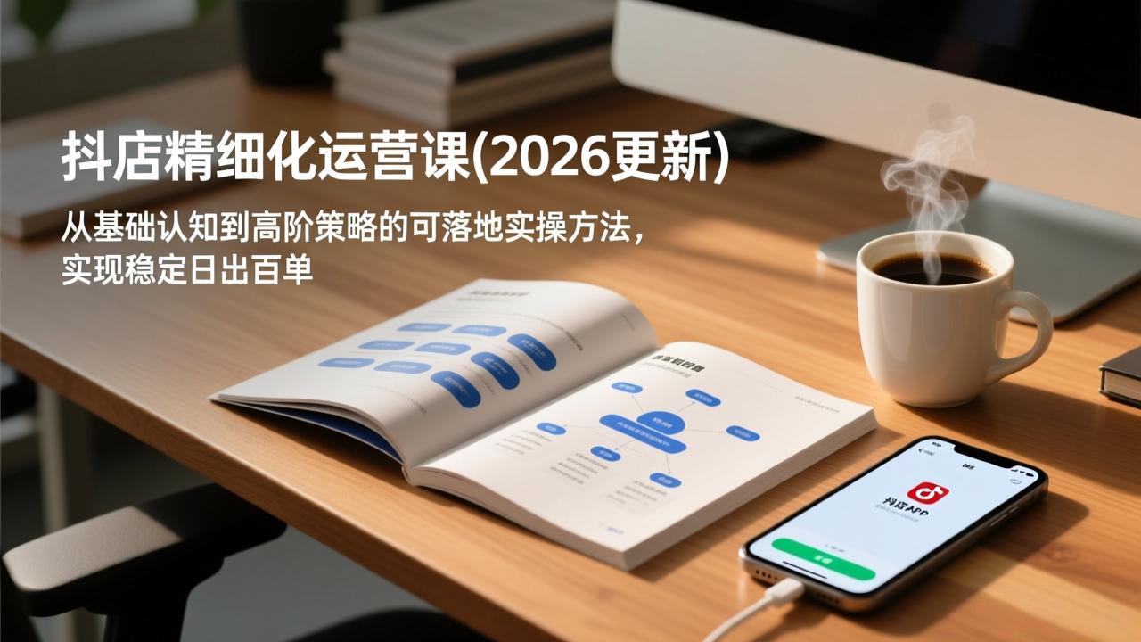 抖店精细化运营课(更新5月|一人科技公司导航