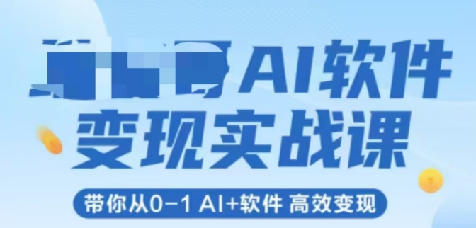 AI软件变现实战课，带你从0-1 Al+软件 高效变现|HOOK协议网