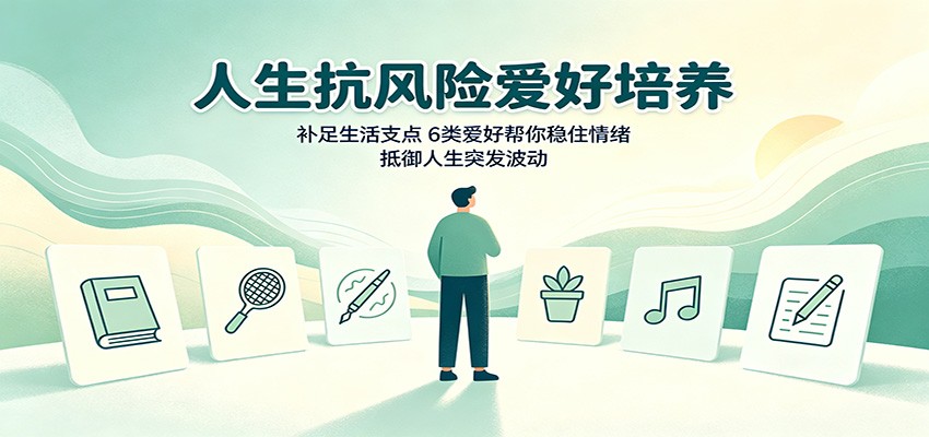 人生抗风险爱好培养：补足生活支点，6类爱好帮你稳住情绪，抵御人生突发波动|一人科技OPC聚合软件