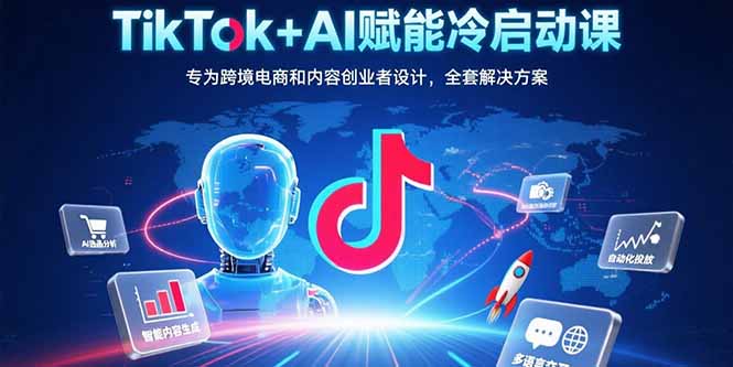 TikTok+AI赋能冷启动课：专为跨境电商和内容创业者设计，全套解决方案|HOOK协议网