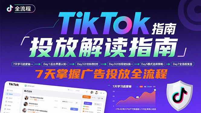 TikTok投放解读指南：后台操作/计划建立/模式选择，7天掌握广告投放全流程|HOOK协议网