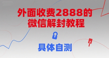 外面收费2888的微信解封教程，具体自测|HOOK协议网